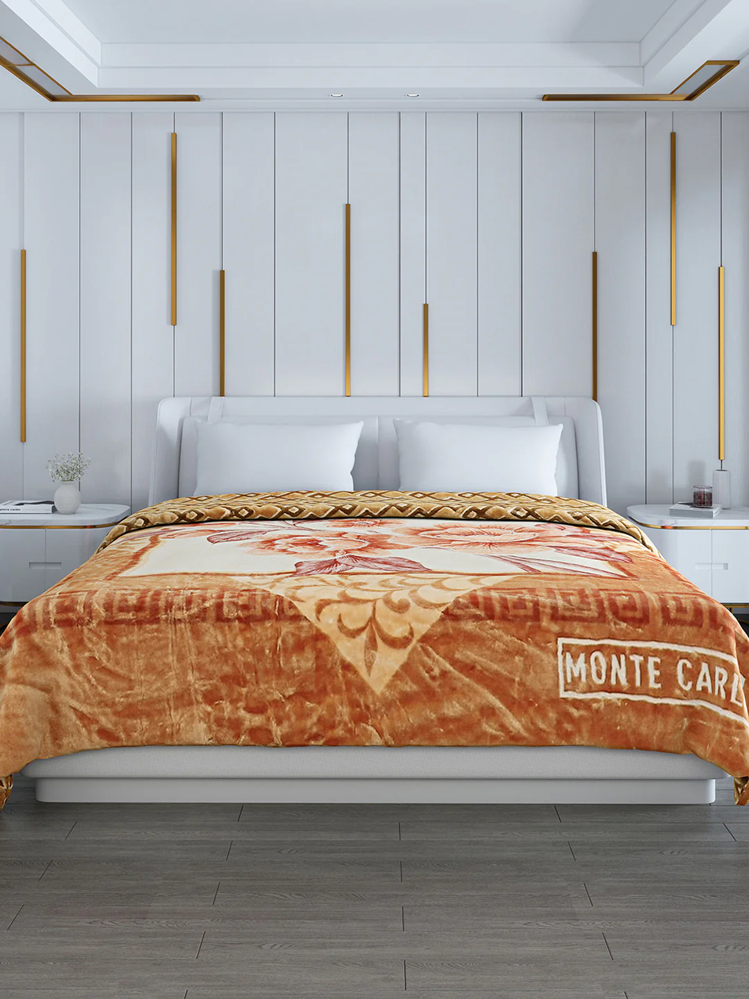 Printed Double Bed Blanket for Heavy Winter -3 Ply - Image 2