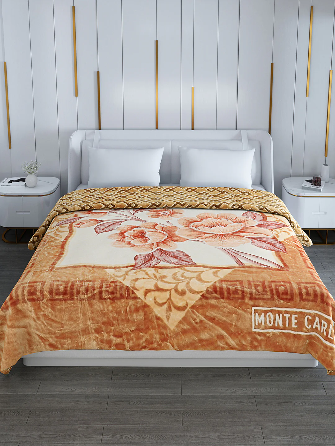 Printed Double Bed Blanket for Heavy Winter -3 Ply - Image 3