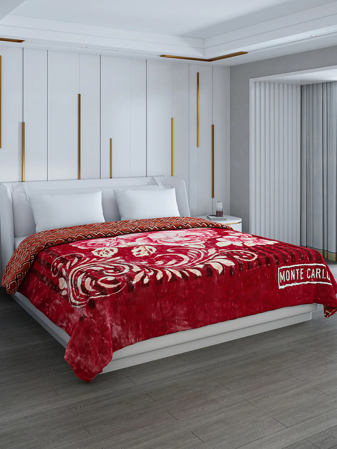 Printed Double Bed Blanket for Heavy Winter -3 Ply - Image 4