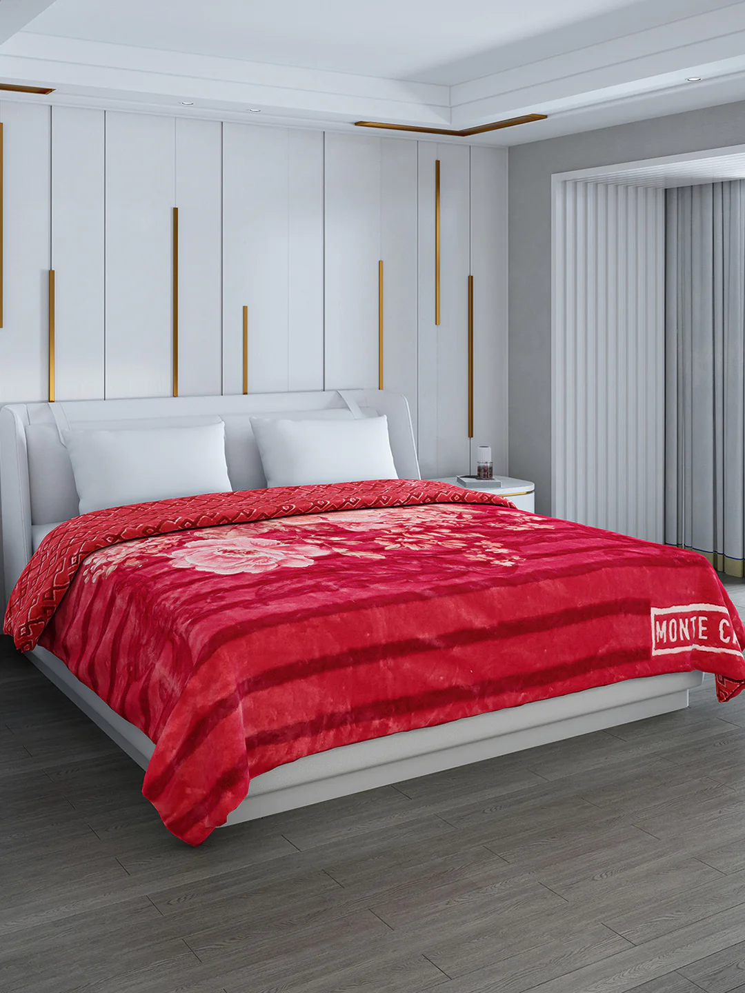 Printed Double Bed Blanket for Heavy Winter -3 Ply - Image 4
