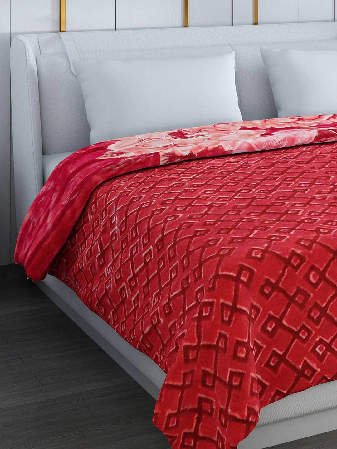 Printed Double Bed Blanket for Heavy Winter -3 Ply - Image 6