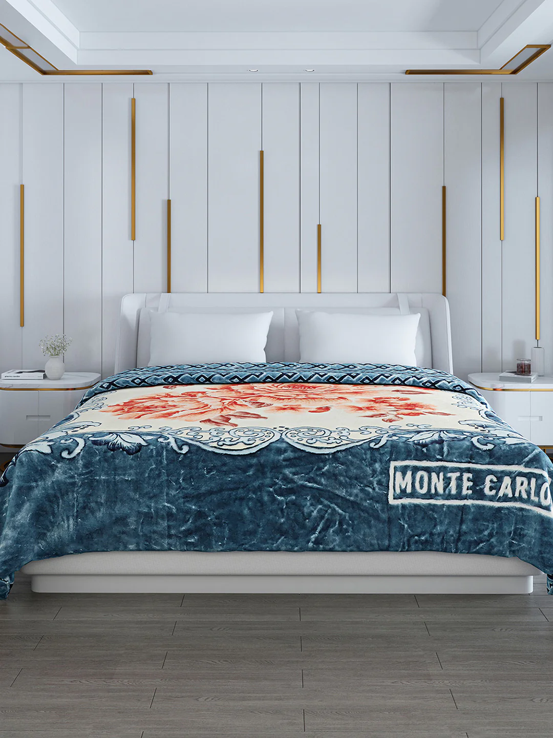 Printed Double Bed Blanket for Heavy Winter -3 Ply - Image 2