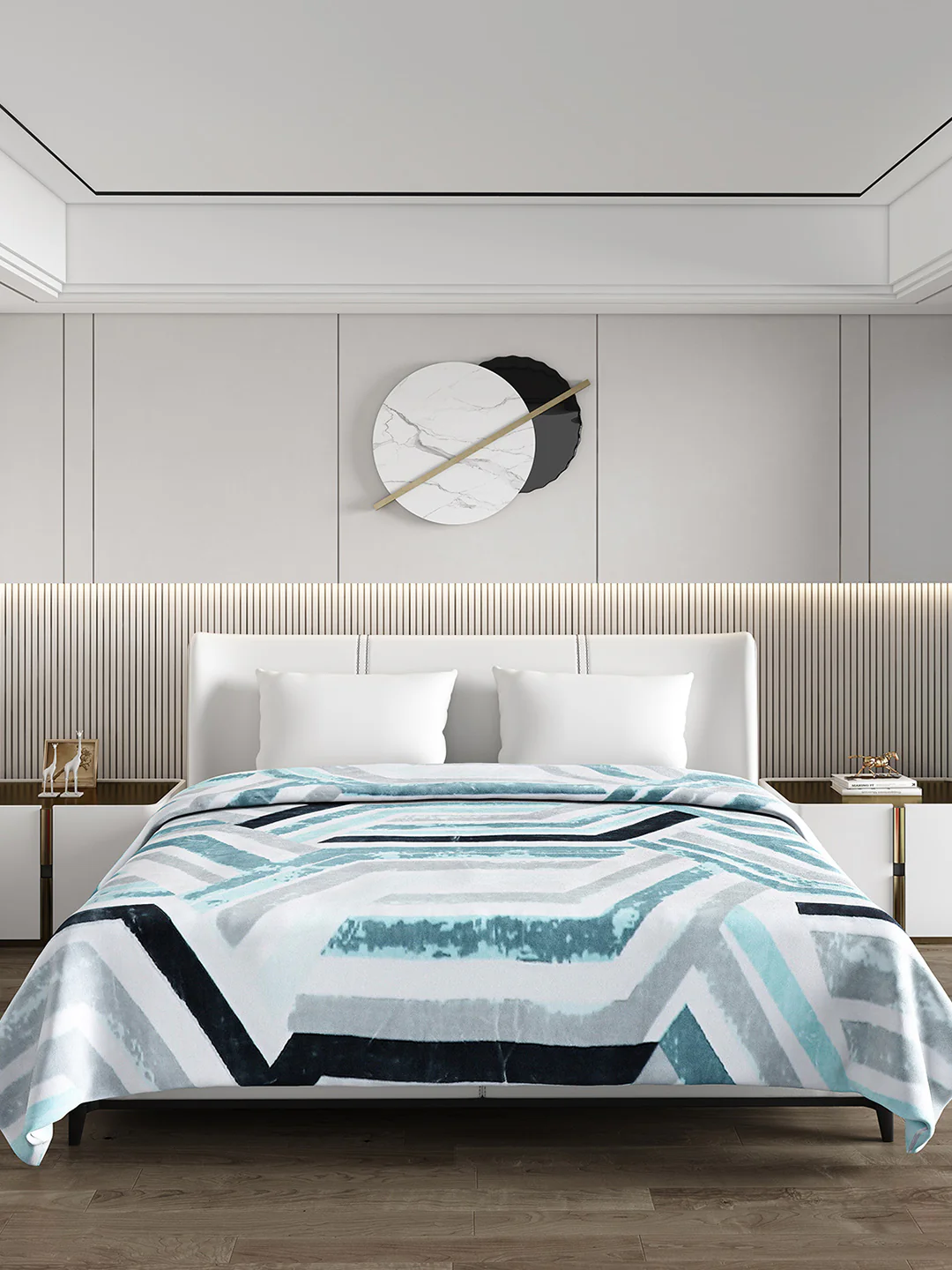 Printed Double Bed Blanket for Heavy Winter -3 Ply - Image 2