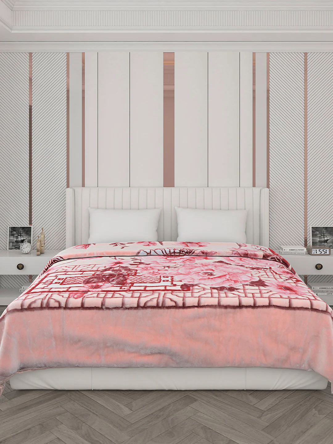 Printed Double Bed Blanket for Heavy Winter -3 Ply - Image 2