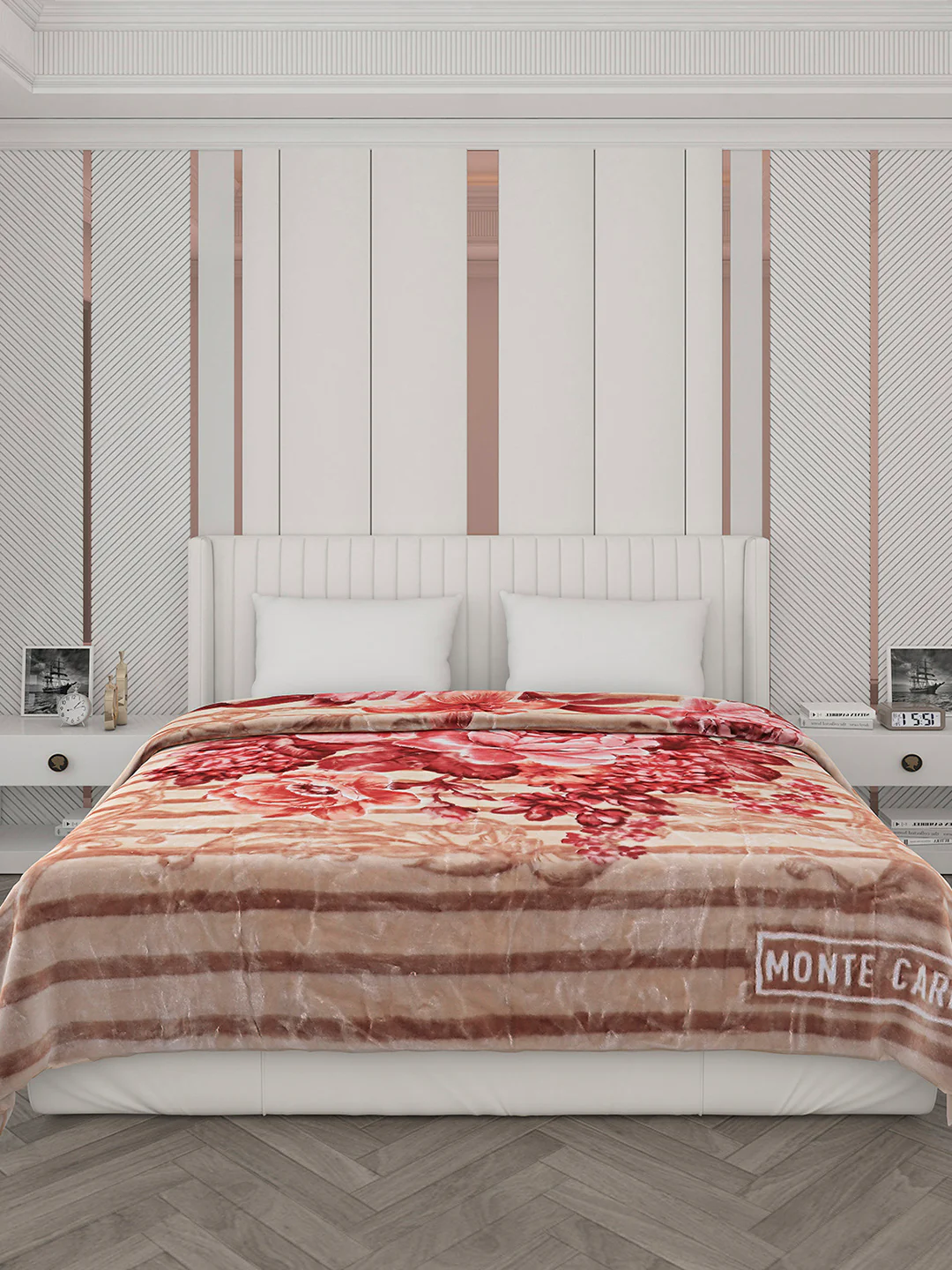 Printed Double Bed Blanket for Heavy Winter -3 Ply - Image 2