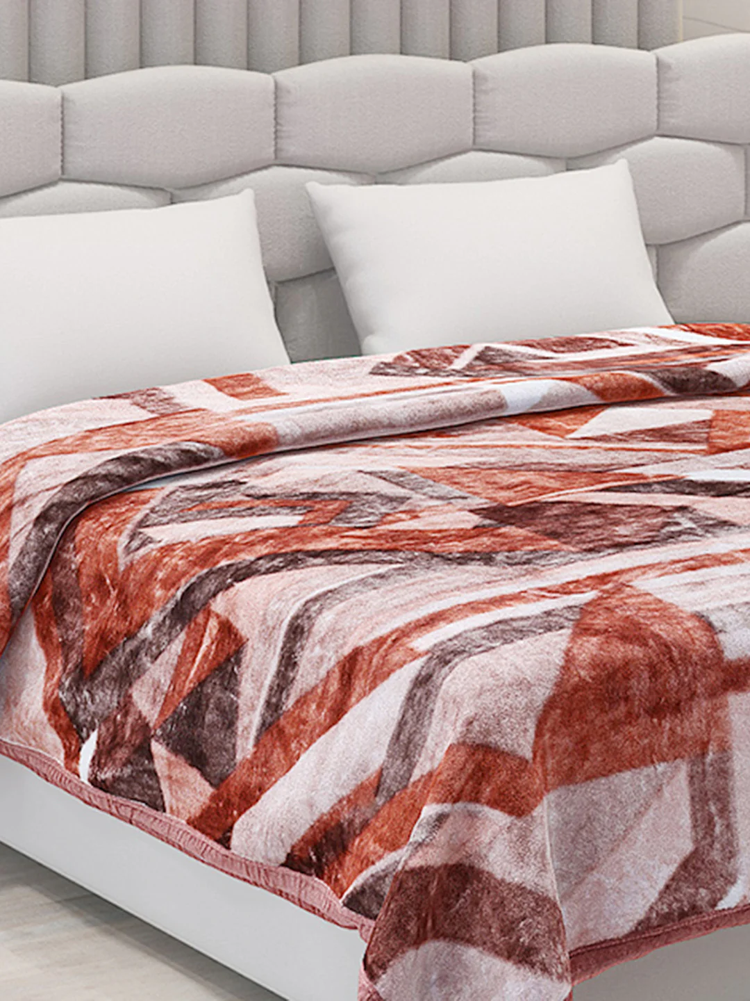 Printed Double Bed Blanket for Mild Winter -1 Ply - Image 4