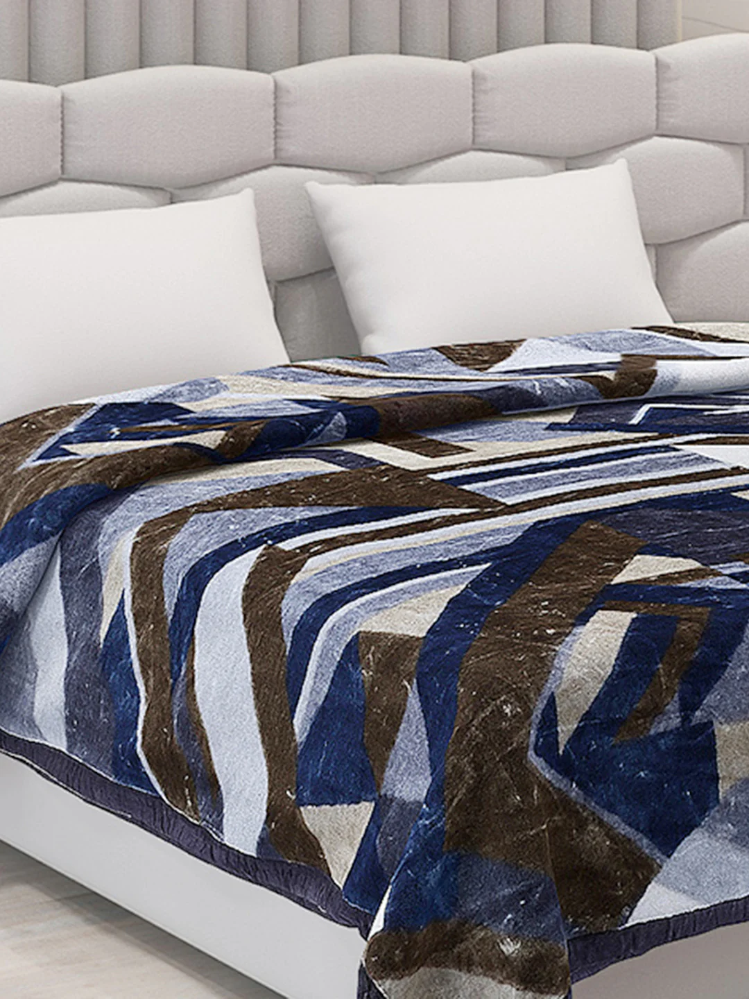 Printed Double Bed Blanket for Mild Winter -1 Ply - Image 4
