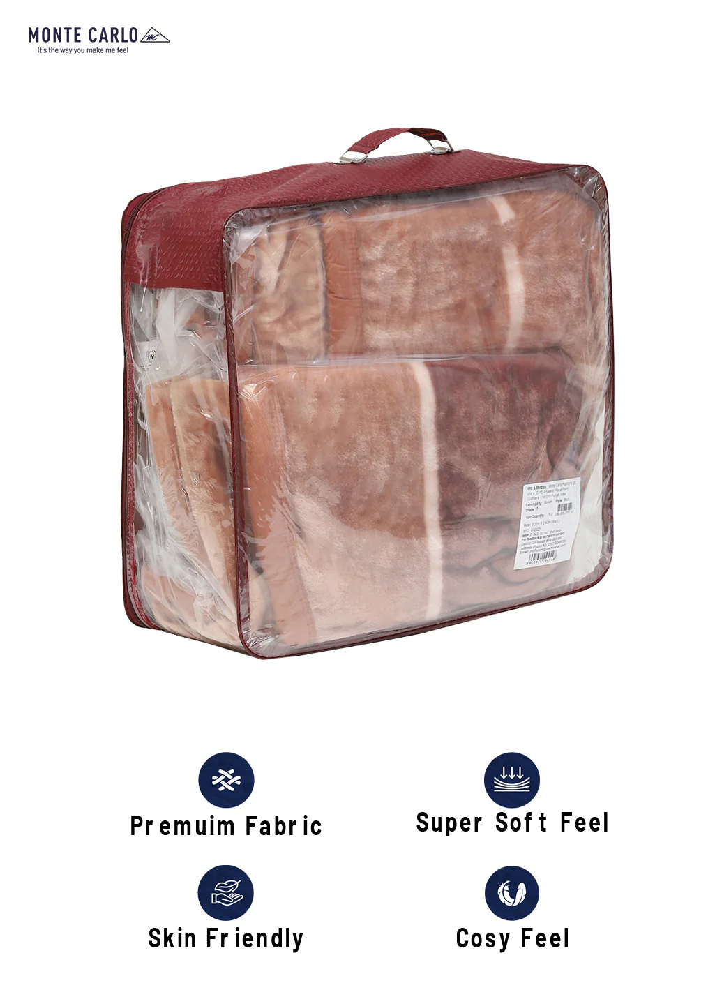 Printed Double Bed Blanket for Mild Winter -1 Ply - Image 8