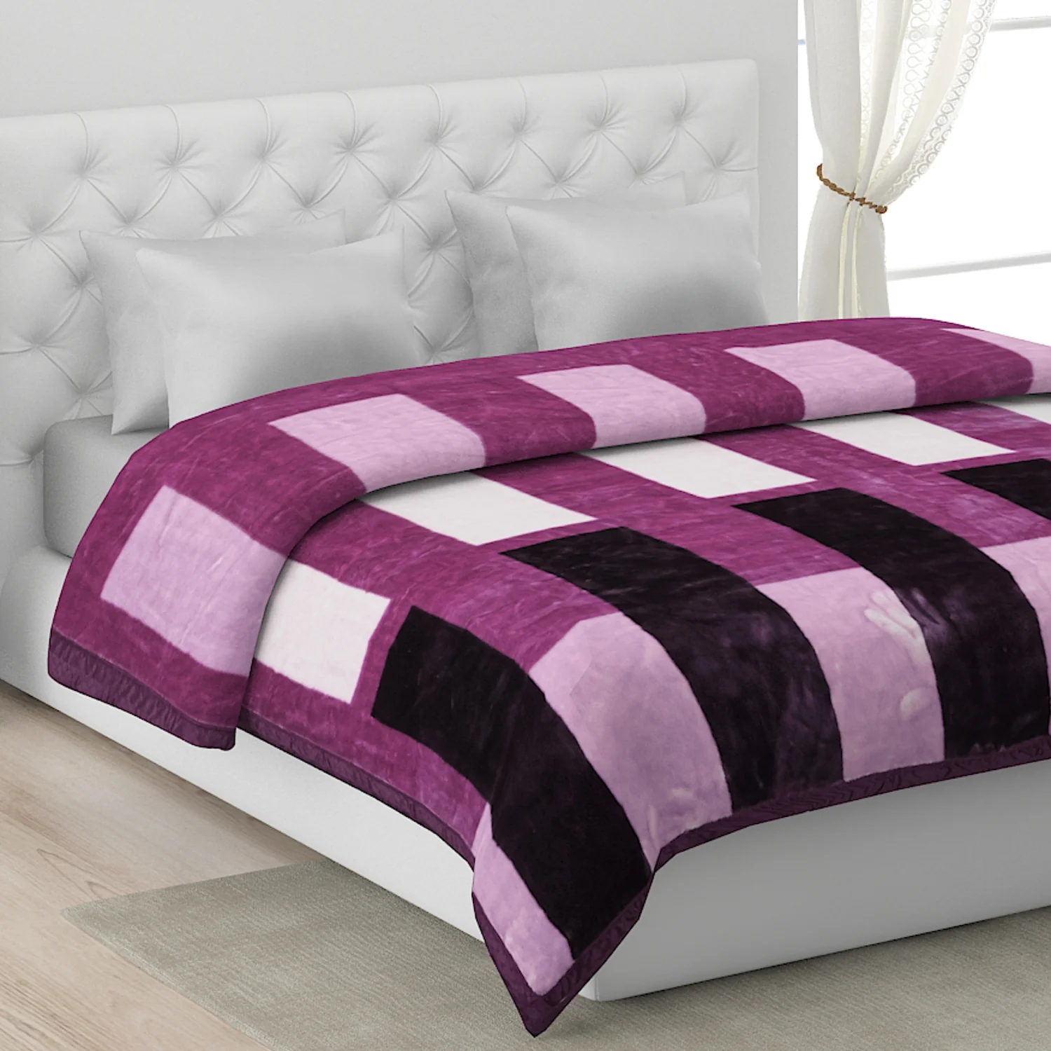 Printed Double Bed Blanket for Mild Winter -1 Ply - Image 9