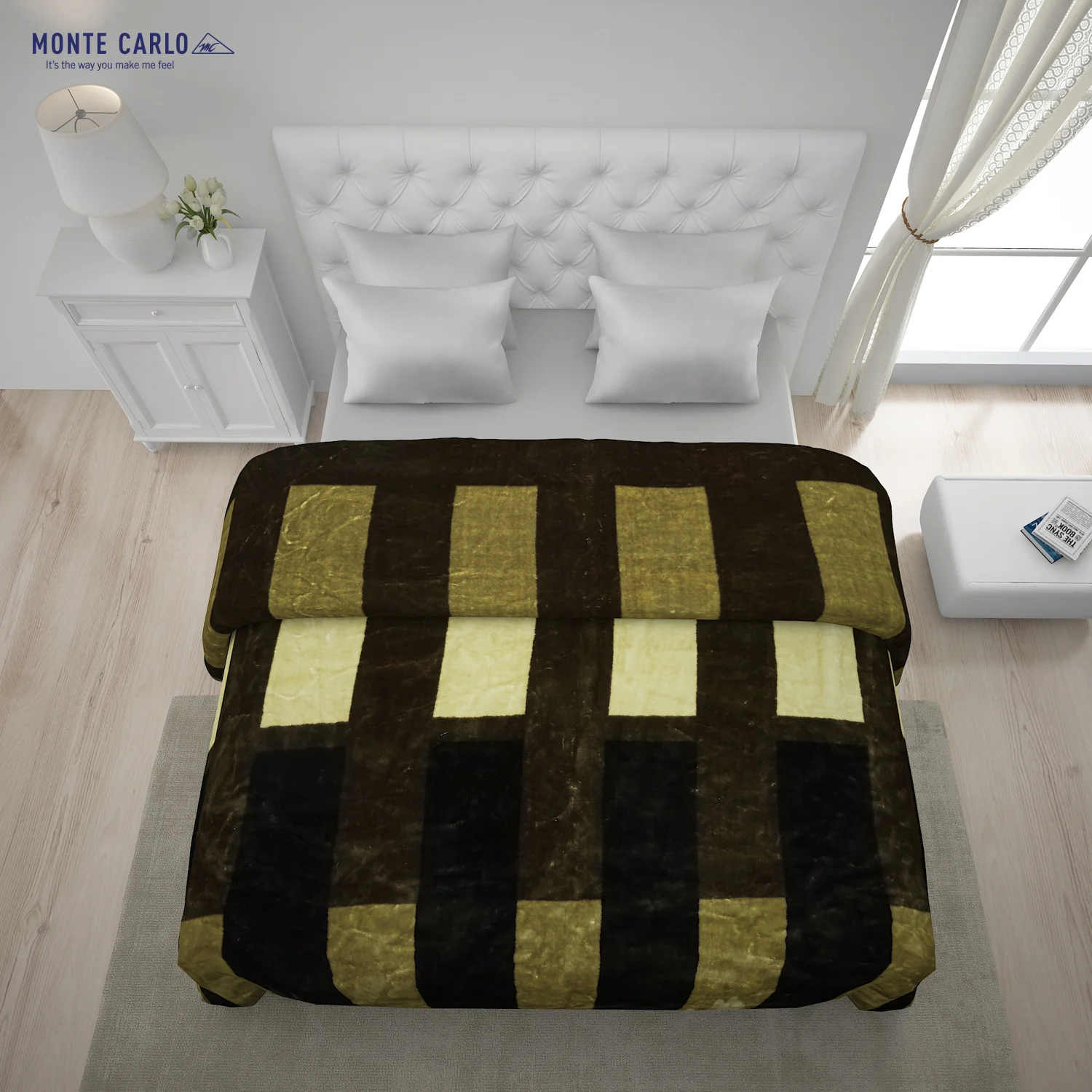 Printed Double Bed Blanket for Mild Winter -1 Ply - Image 3