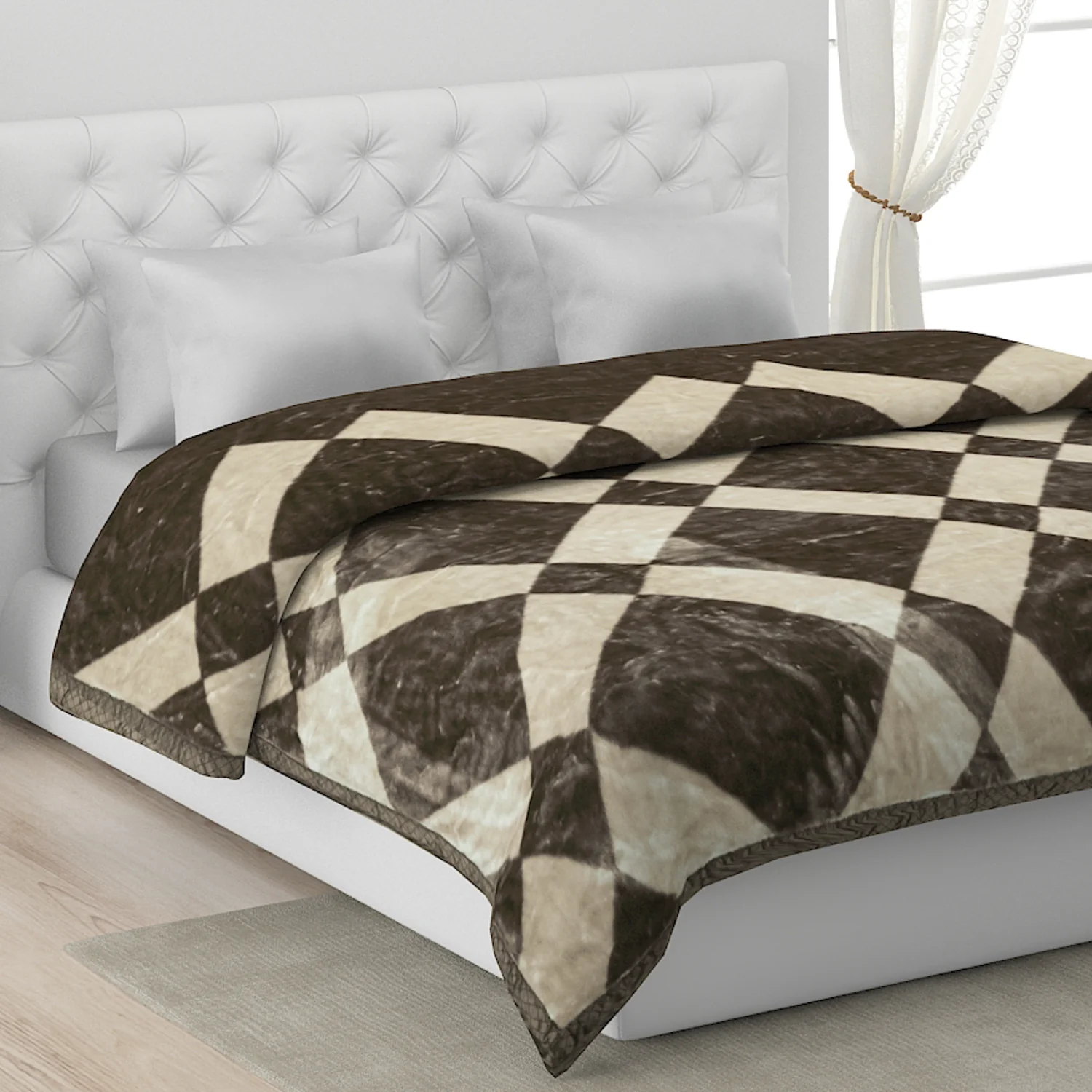 Printed Double Bed Blanket for Mild Winter -1 Ply - Image 9