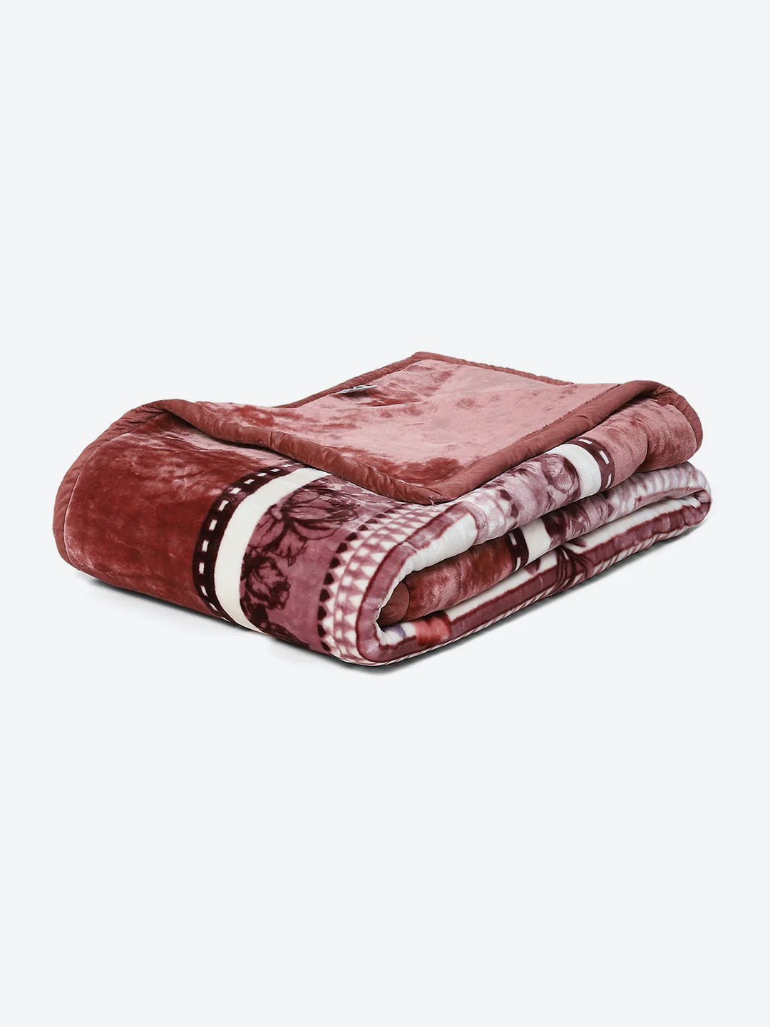 Printed Double Bed Blanket for Mild Winter -1 Ply - Image 5