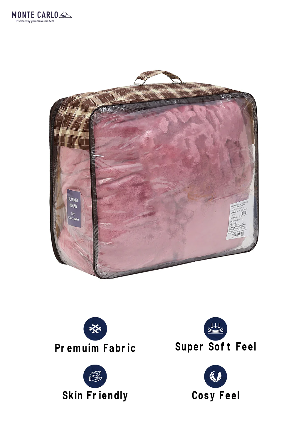 Printed Double Bed Blanket for Mild Winter -1 Ply - Image 8