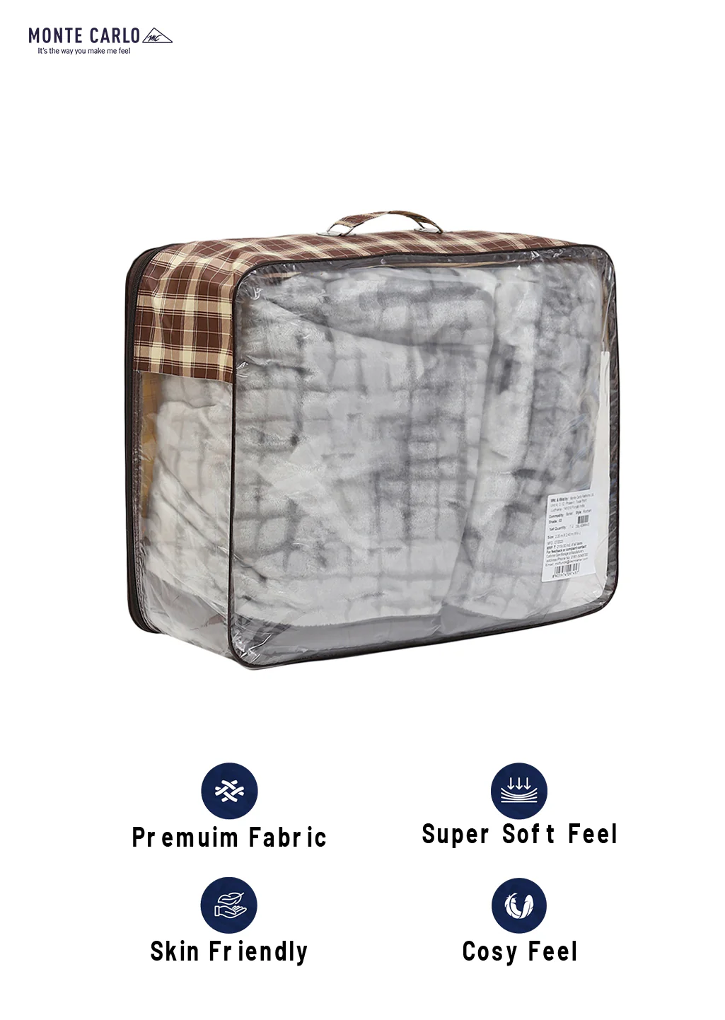 Printed Double Bed Blanket for Mild Winter -1 Ply - Image 8