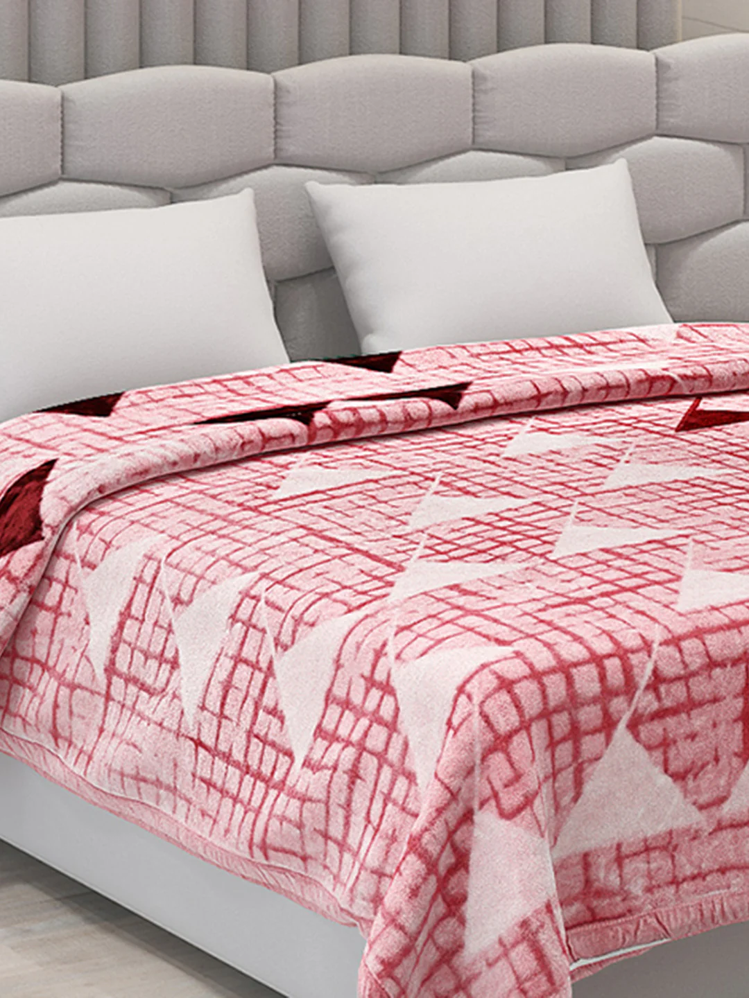 Printed Double Bed Blanket for Mild Winter -1 Ply - Image 4