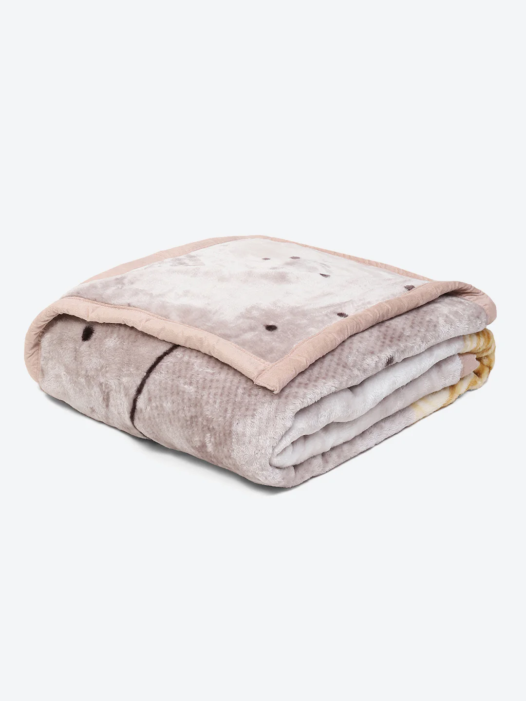 Printed Double Bed Blanket for Mild Winter -1 Ply - Image 5