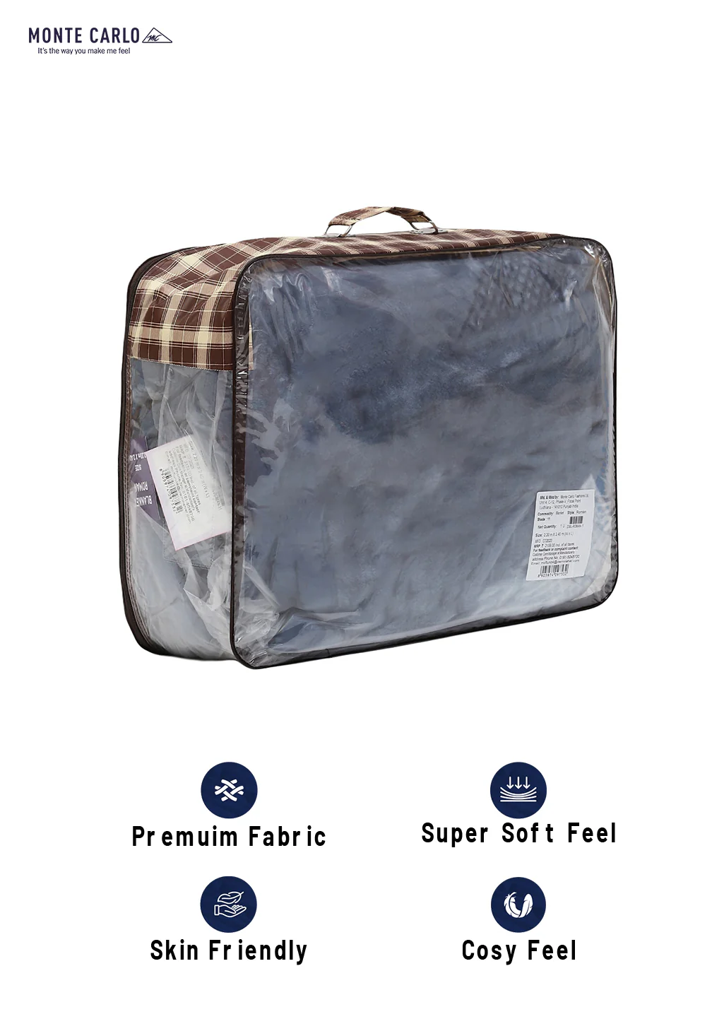 Printed Double Bed Blanket for Mild Winter -1 Ply - Image 8