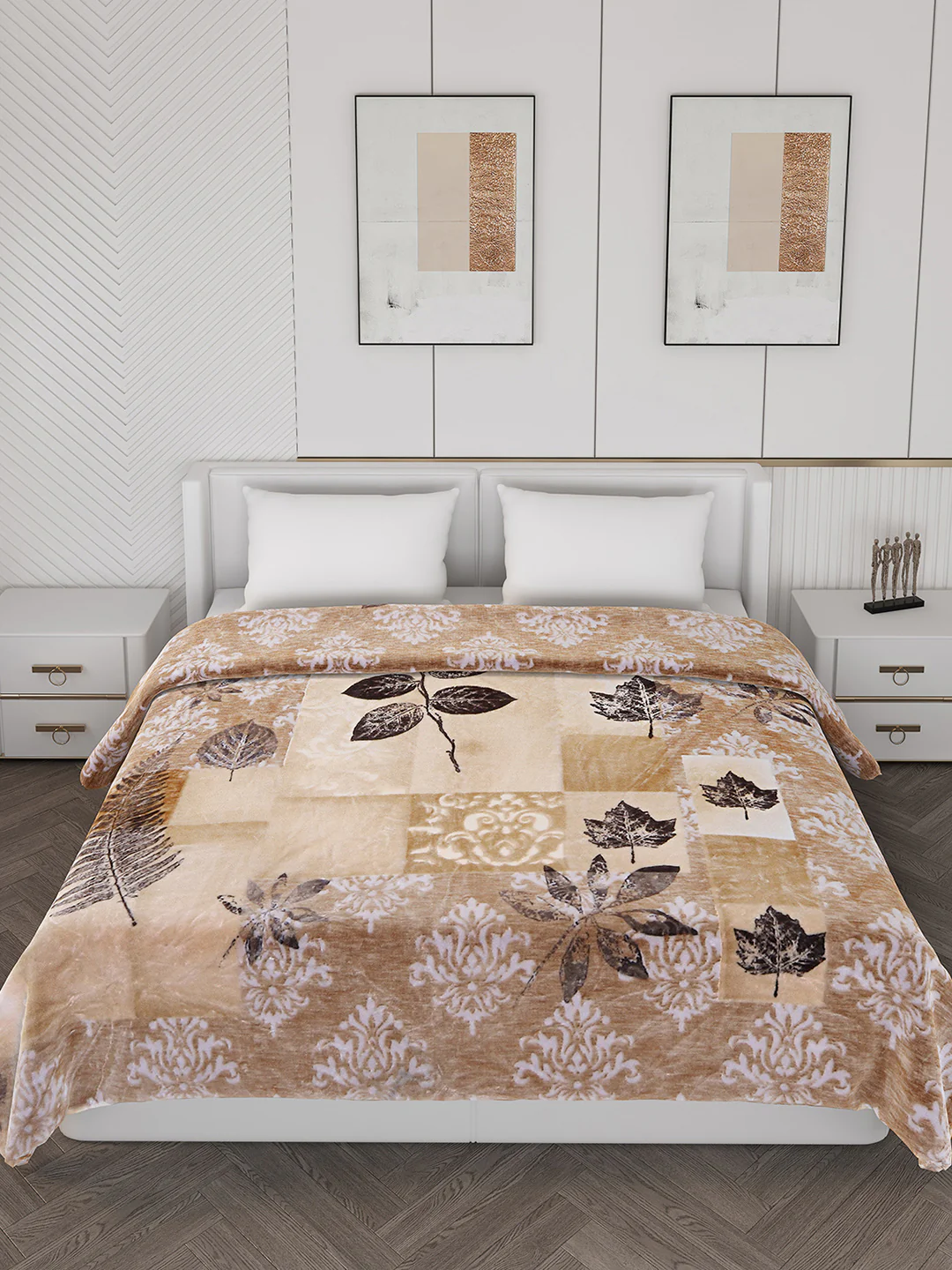 Printed Double Bed Blanket for Mild Winter -1 Ply - Image 3