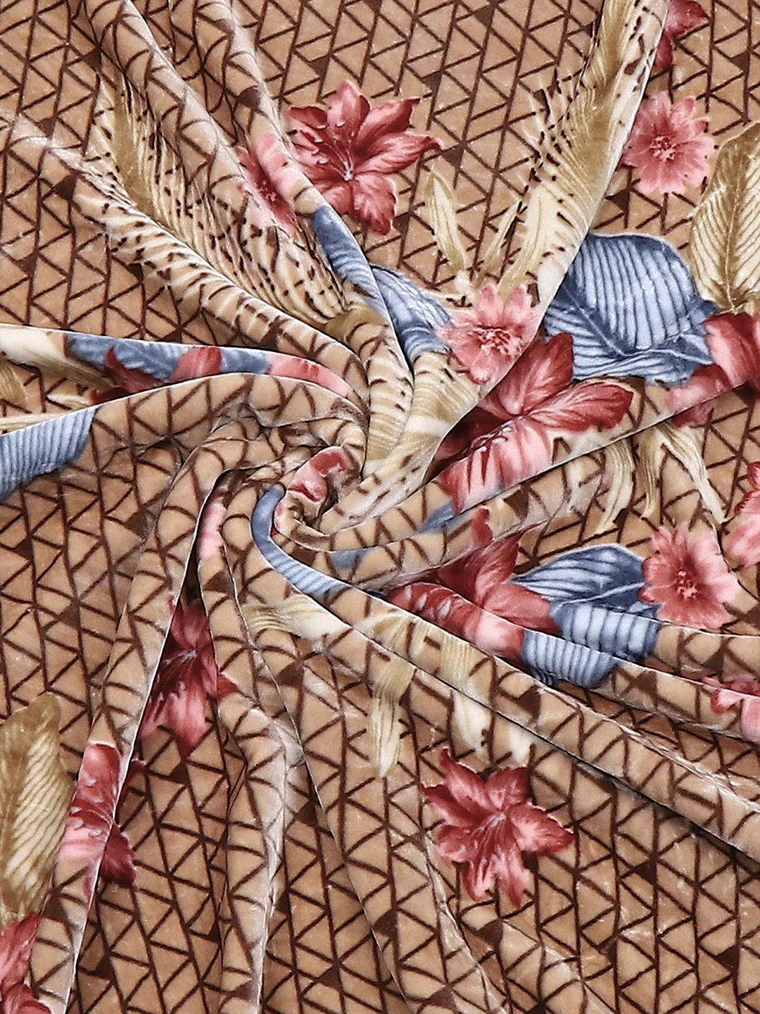 Printed Double Bed Blanket for Mild Winter -1 Ply - Image 7