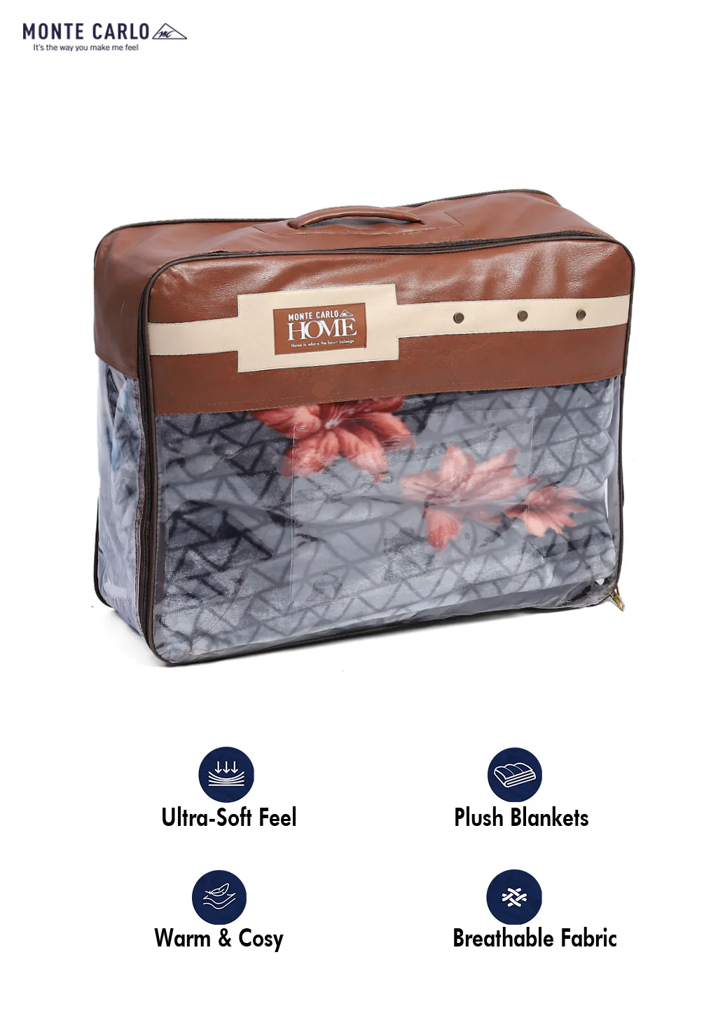 Printed Double Bed Blanket for Mild Winter -1 Ply - Image 8