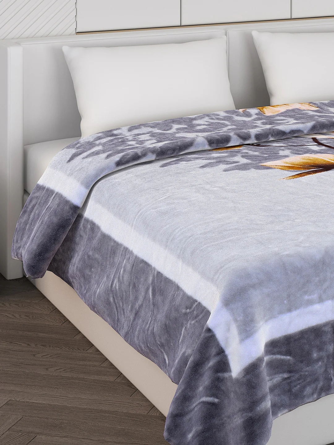 Printed Double Bed Blanket for Mild Winter -1 Ply - Image 4