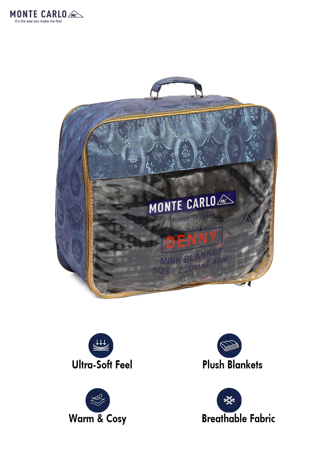 Printed Double Bed Blanket for Mild Winter -1 Ply - Image 8