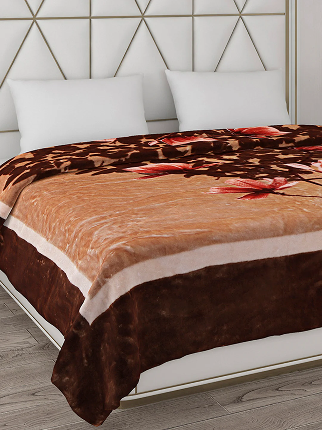 Printed Double Bed Blanket for Mild Winter -1 Ply - Image 4