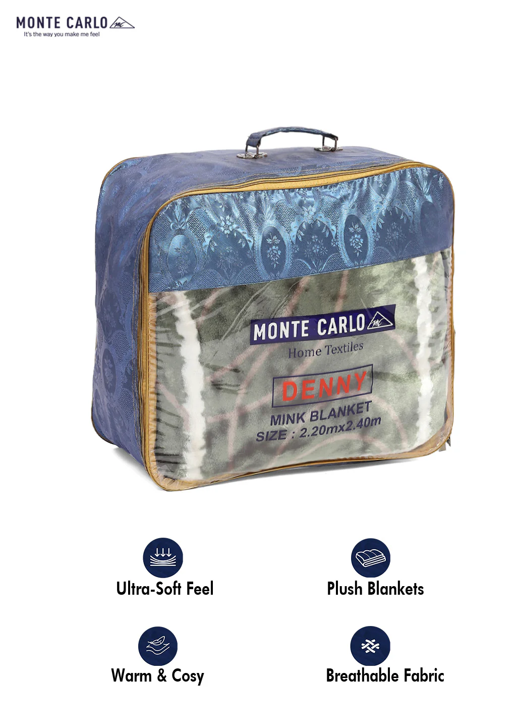 Printed Double Bed Blanket for Mild Winter -1 Ply - Image 8