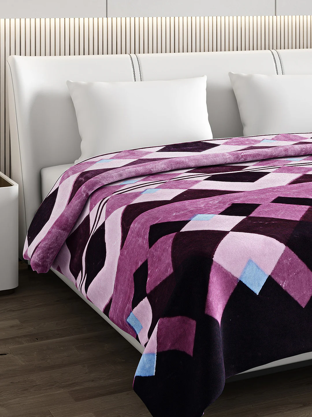 Printed Double Bed Blanket for Mild Winter -1 Ply - Image 4
