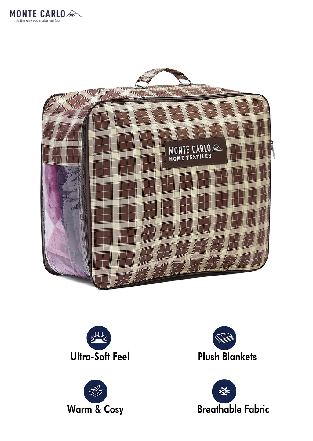 Printed Double Bed Blanket for Mild Winter -1 Ply - Image 8