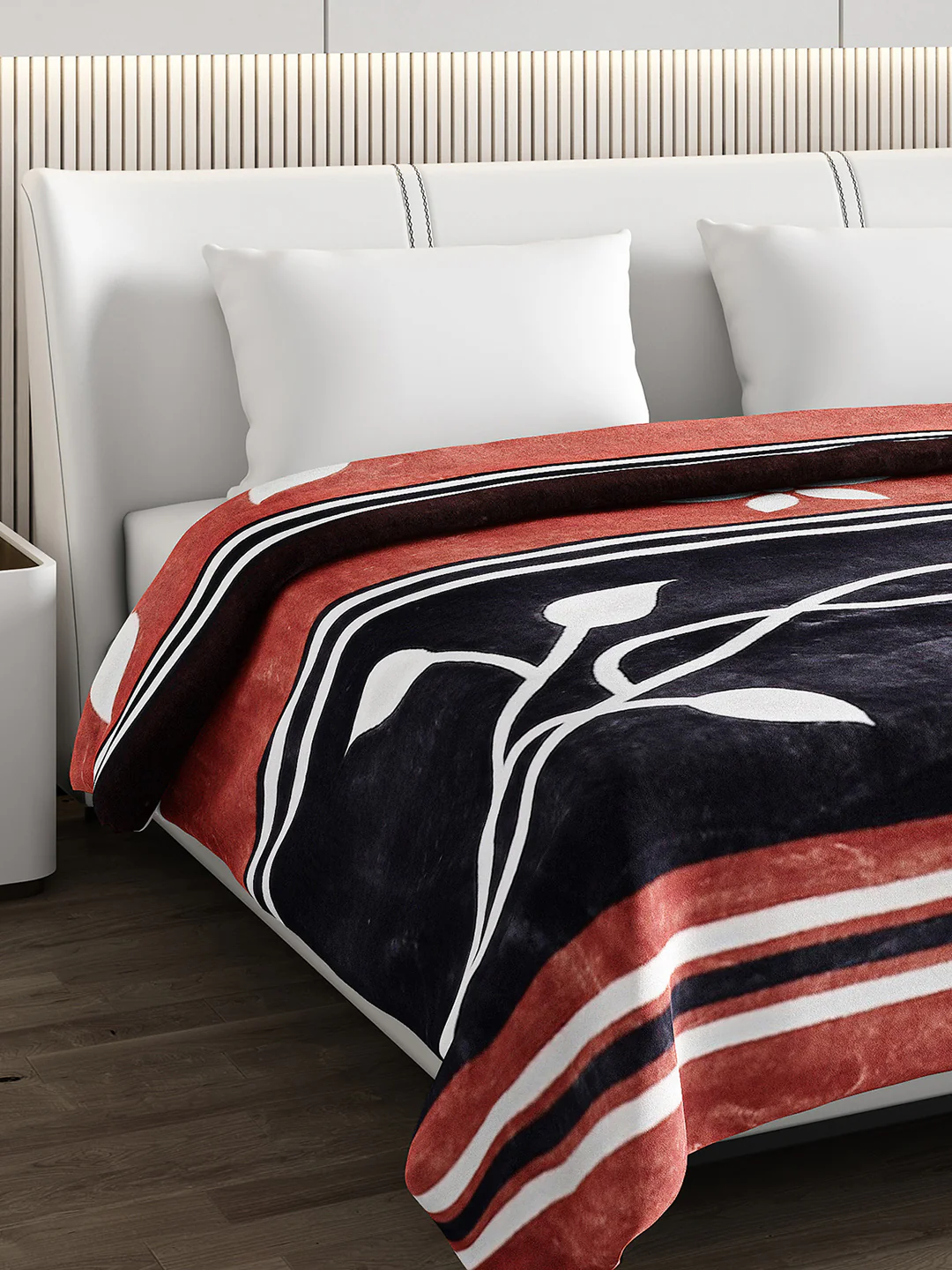 Printed Double Bed Blanket for Mild Winter -1 Ply - Image 4