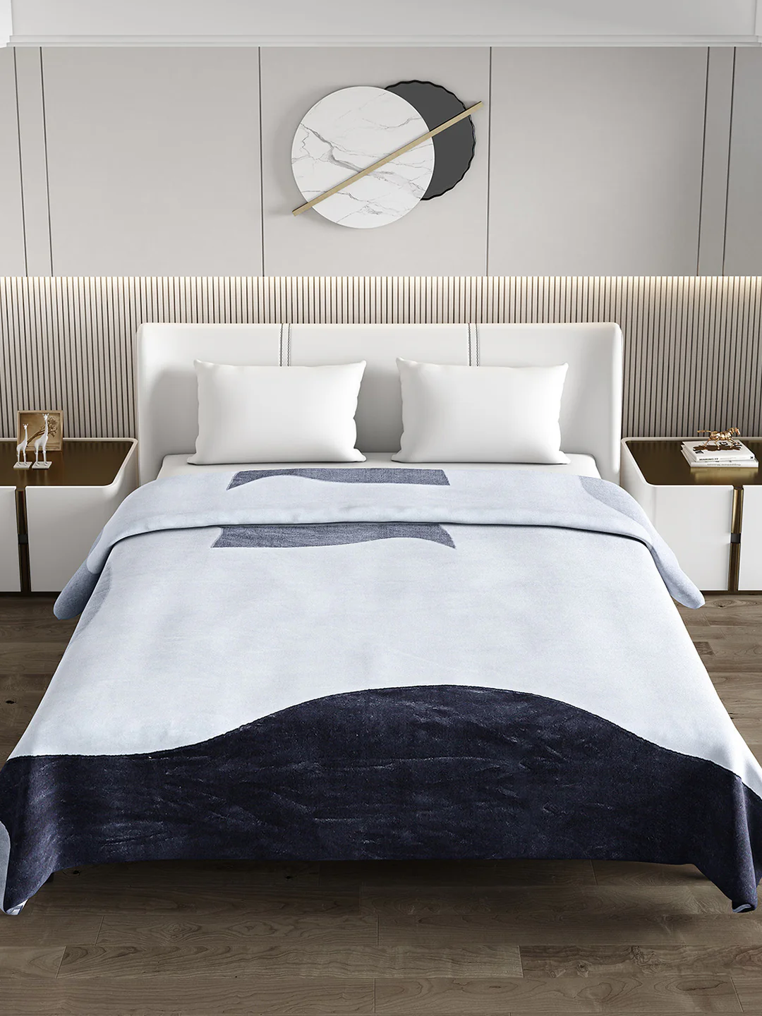 Printed Double Bed Blanket for Mild Winter -1 Ply - Image 3