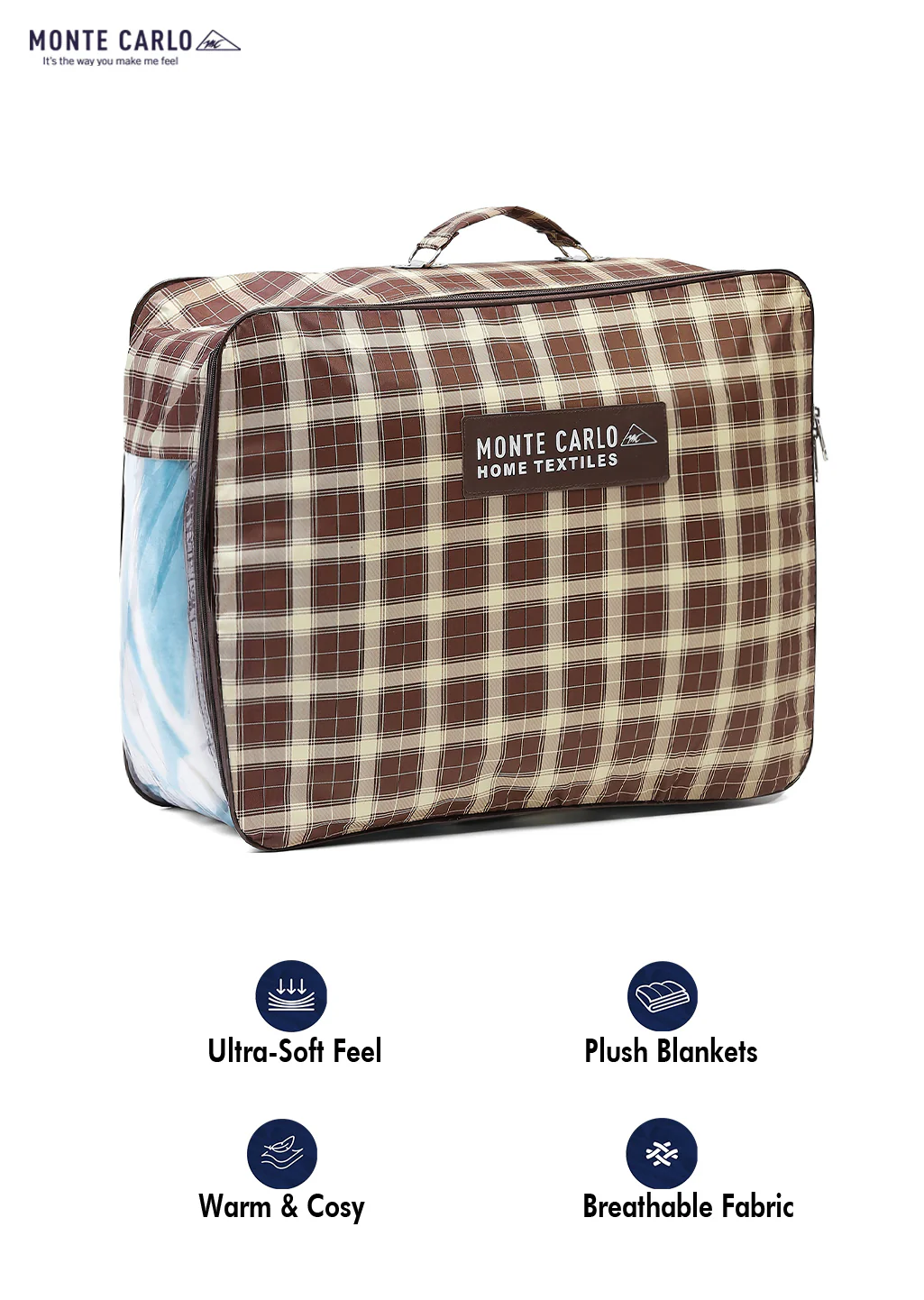 Printed Double Bed Blanket for Mild Winter -1 Ply - Image 8