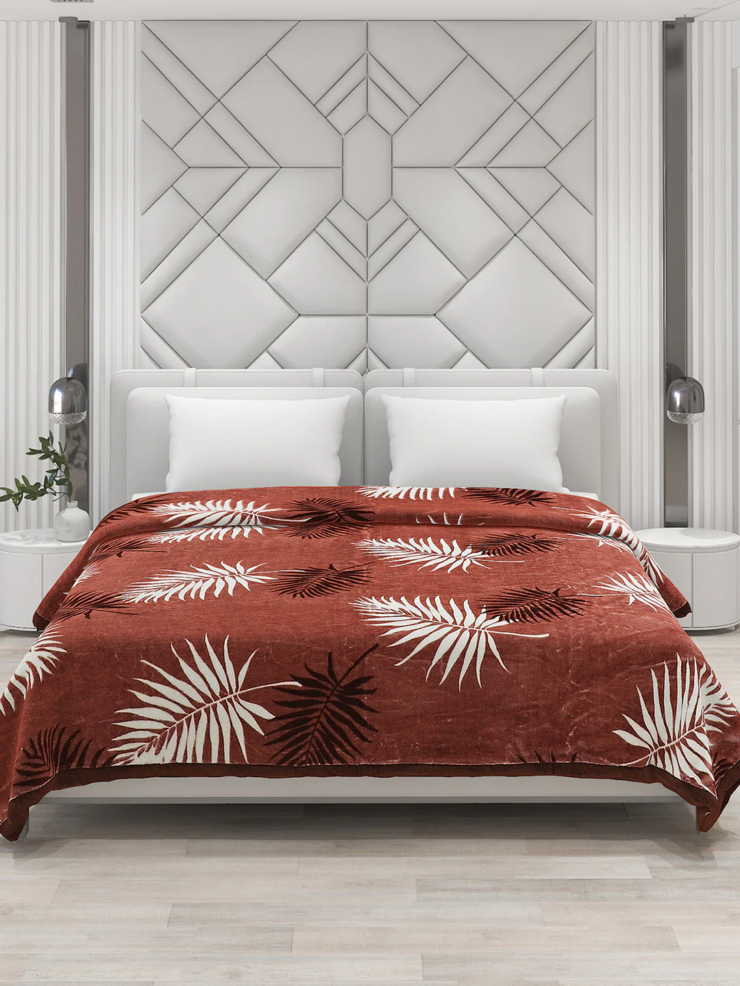 Printed Double Bed Blanket for Mild Winter -2 Ply - Image 3
