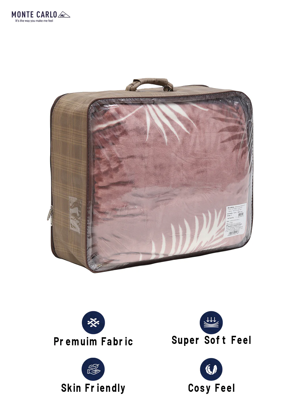 Printed Double Bed Blanket for Mild Winter -2 Ply - Image 8