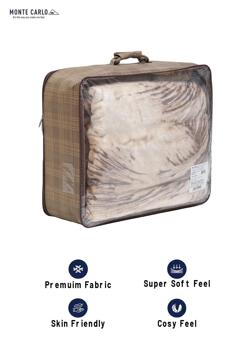 Printed Double Bed Blanket for Mild Winter -2 Ply - Image 8