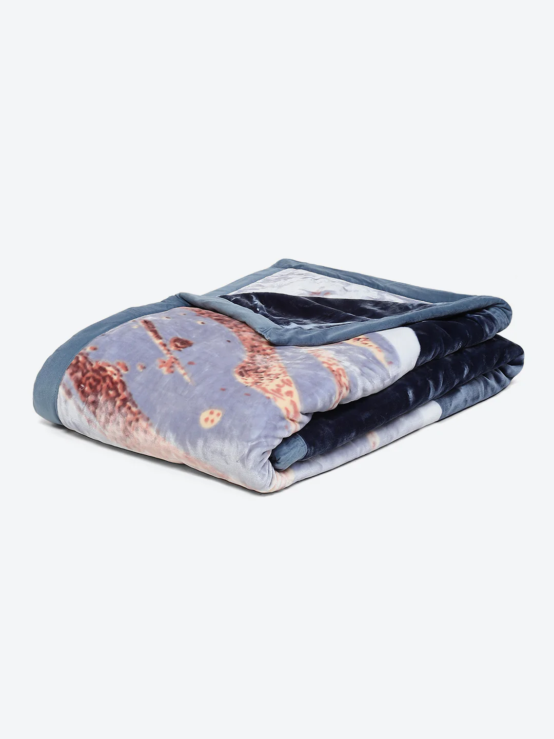 Printed Double Bed Blanket for Mild Winter -2 Ply - Image 5