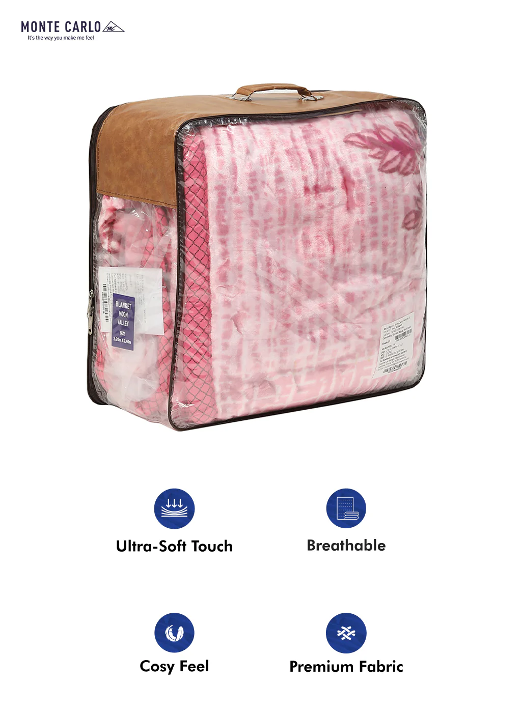 Printed Double Bed Blanket for Mild Winter -2 Ply - Image 8