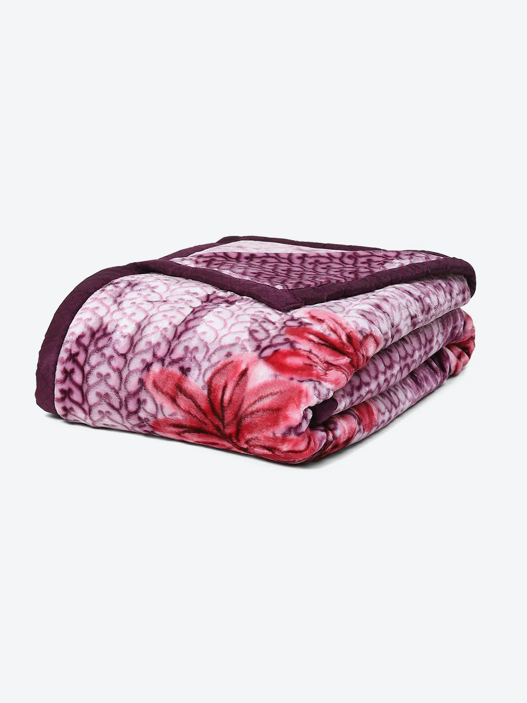 Printed Double Bed Blanket for Mild Winter -2 Ply - Image 5