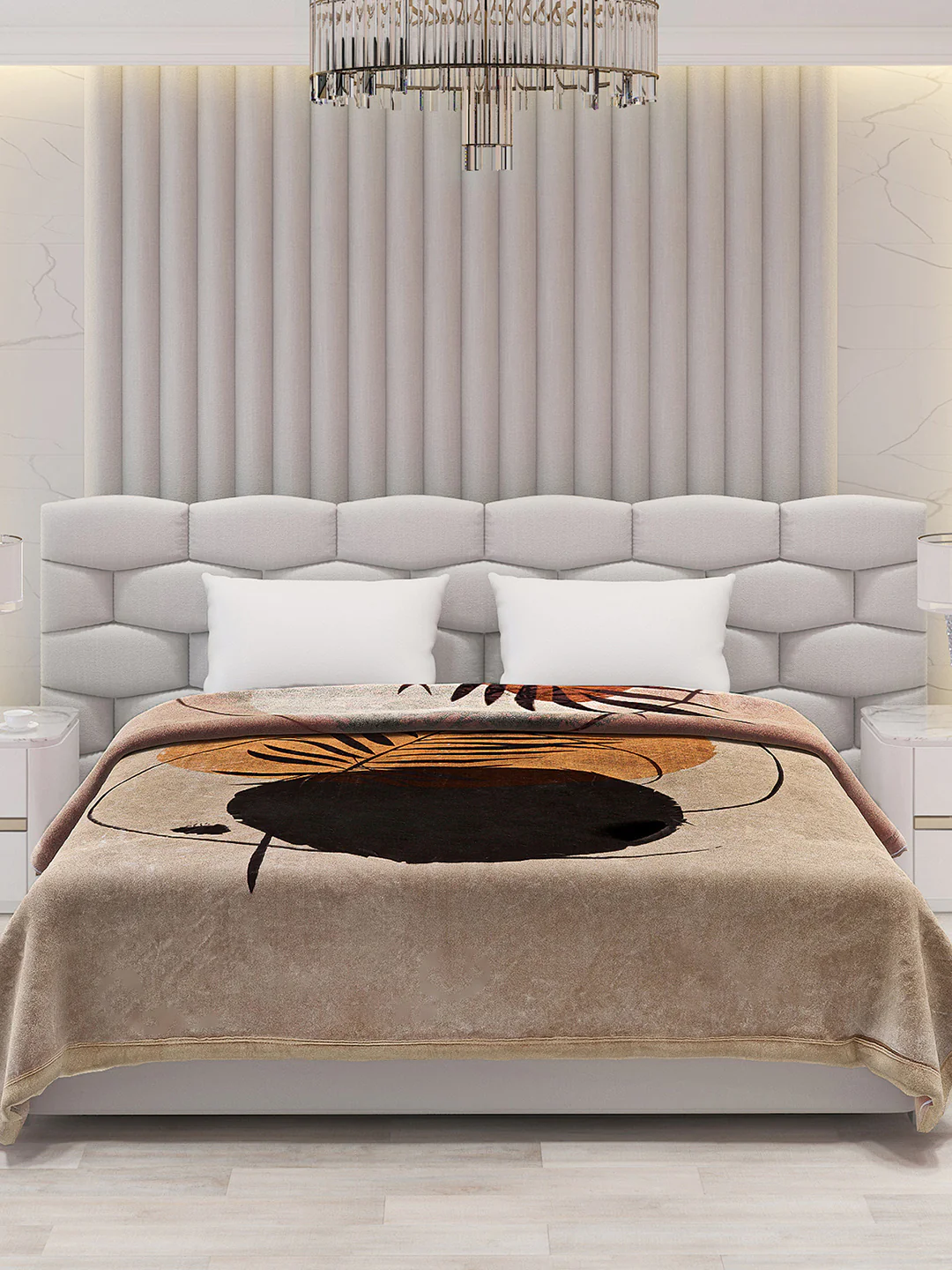 Printed Double Bed Blanket for Mild Winter -2 Ply - Image 3