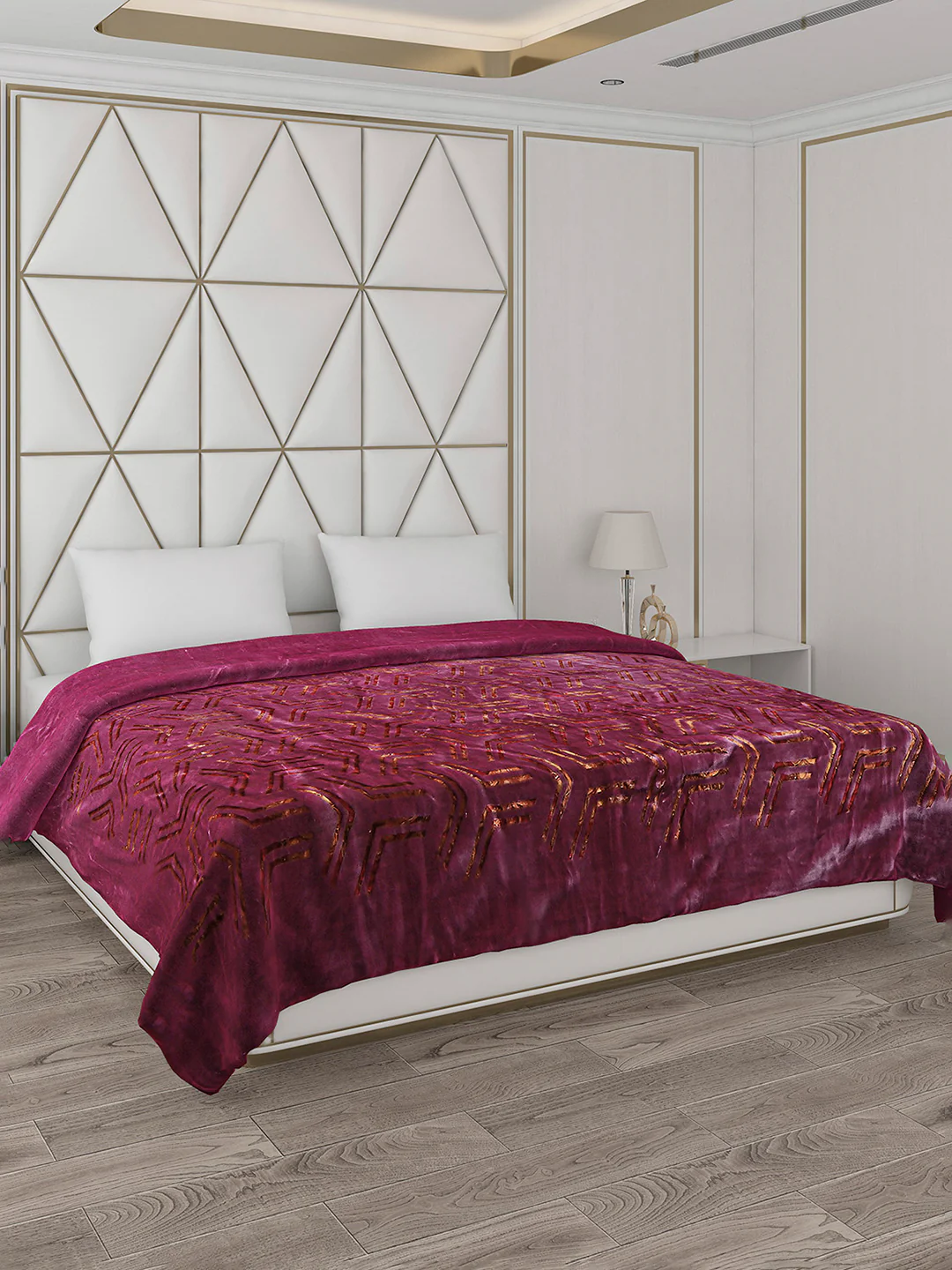 Printed Double Bed Blanket for Mild Winter -2 Ply - Image 4