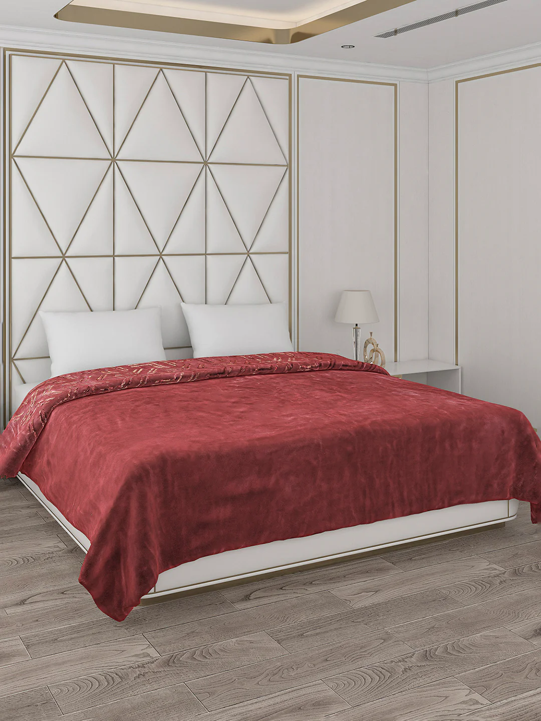 Printed Double Bed Blanket for Mild Winter -2 Ply - Image 5
