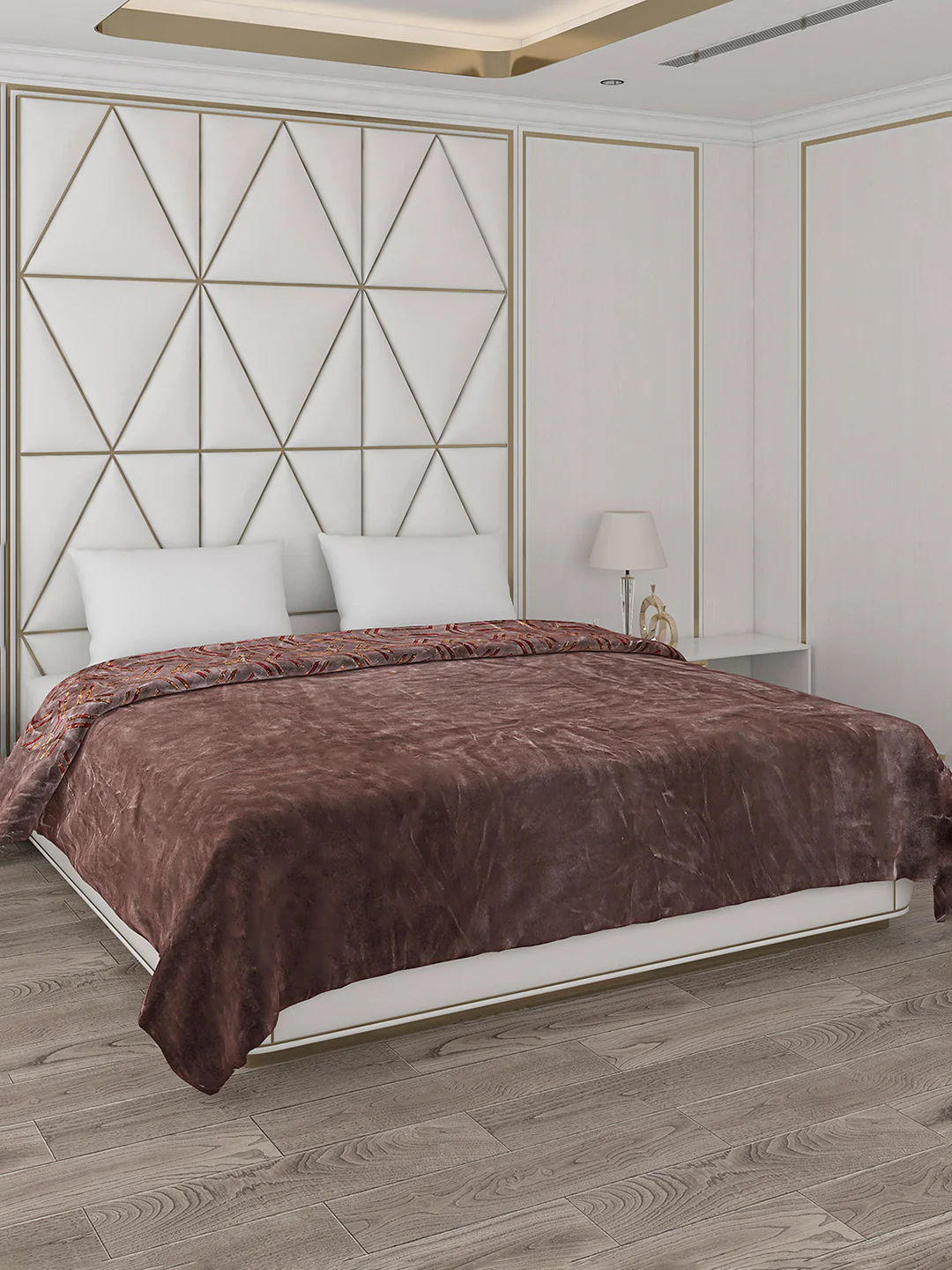 Printed Double Bed Blanket for Mild Winter -2 Ply - Image 5