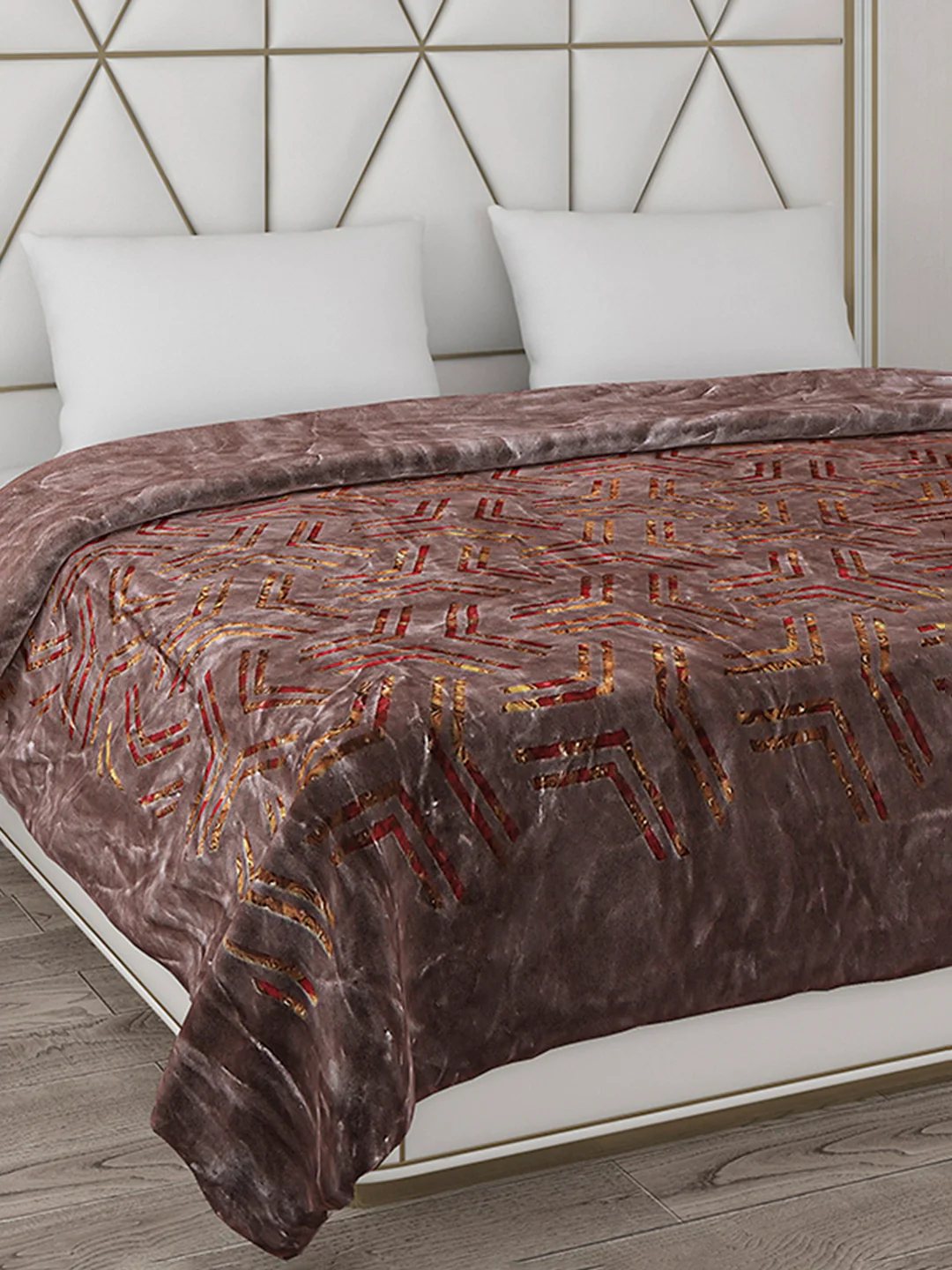 Printed Double Bed Blanket for Mild Winter -2 Ply - Image 6