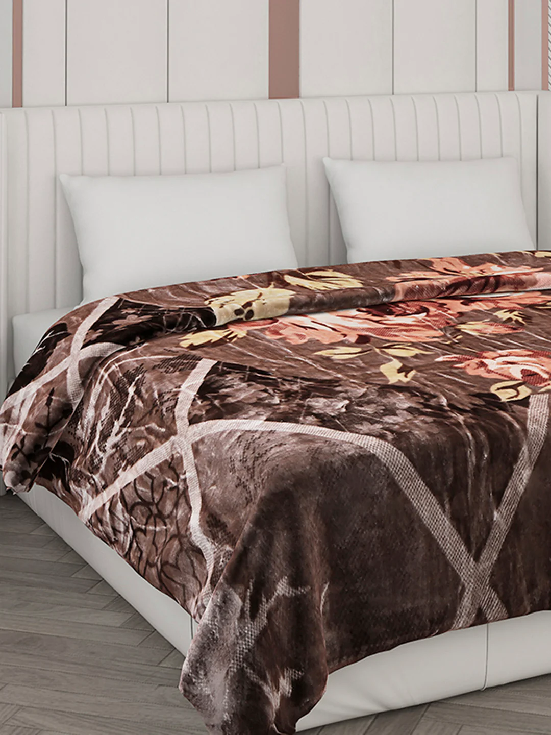Printed Double Bed Blanket for Mild Winter -2 Ply - Image 4
