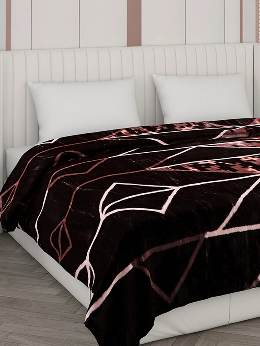 Printed Double Bed Blanket for Mild Winter -2 Ply - Image 4
