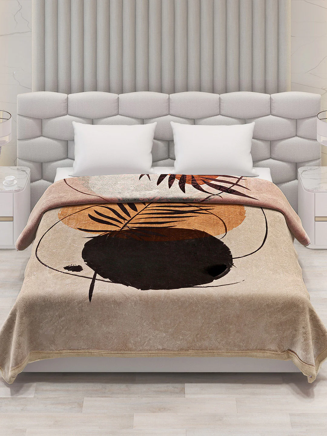Printed Double Bed Blanket for Mild Winter -2 Ply - Image 3