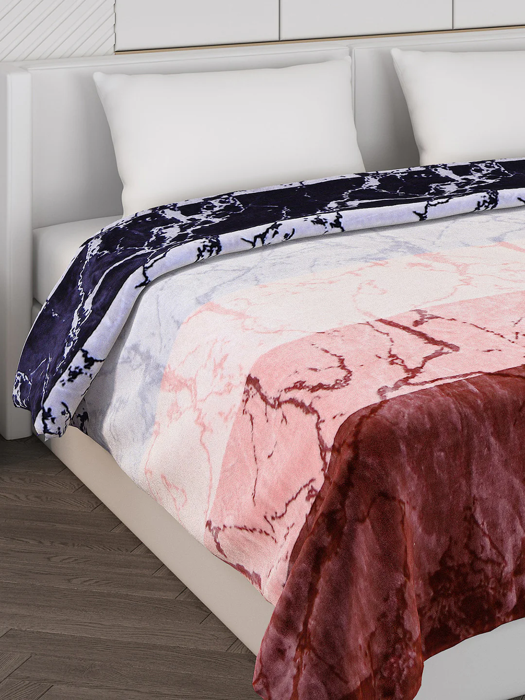Printed Double Bed Blanket for Mild Winter -2 Ply - Image 4