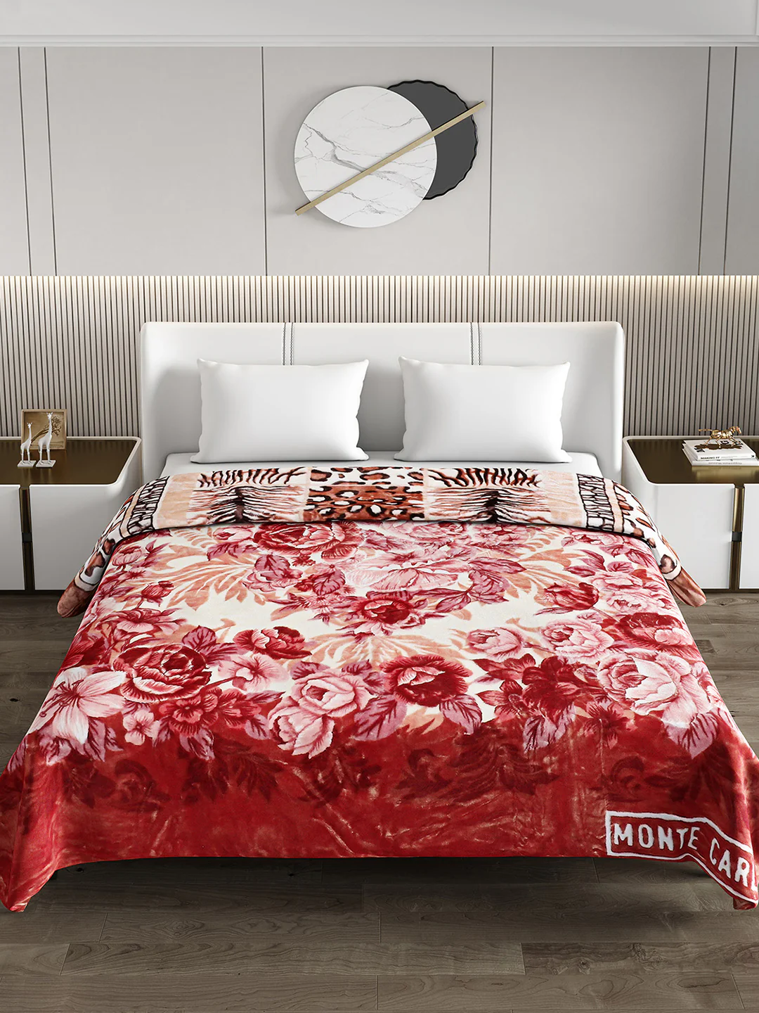 Printed Double Bed Blanket for Mild Winter -2 Ply - Image 3