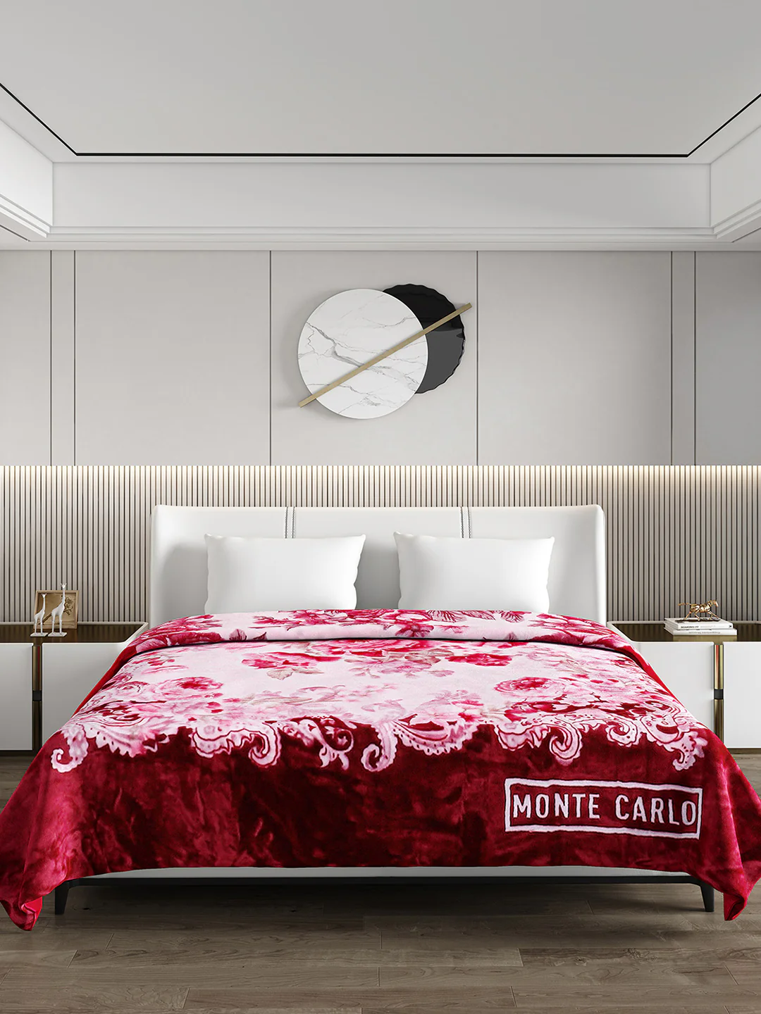 Printed Double Bed Blanket for Mild Winter -2 Ply - Image 2